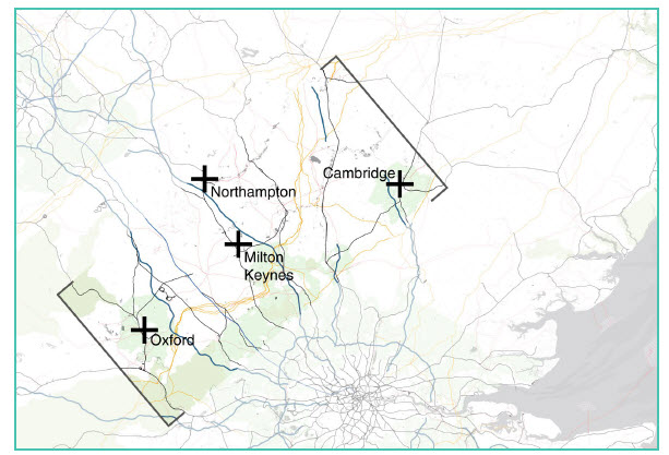 The Cambridge-Milton Keynes-Oxford corridor