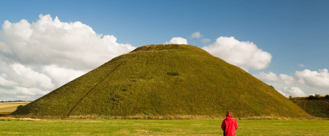 Women walking at Silbury Hill