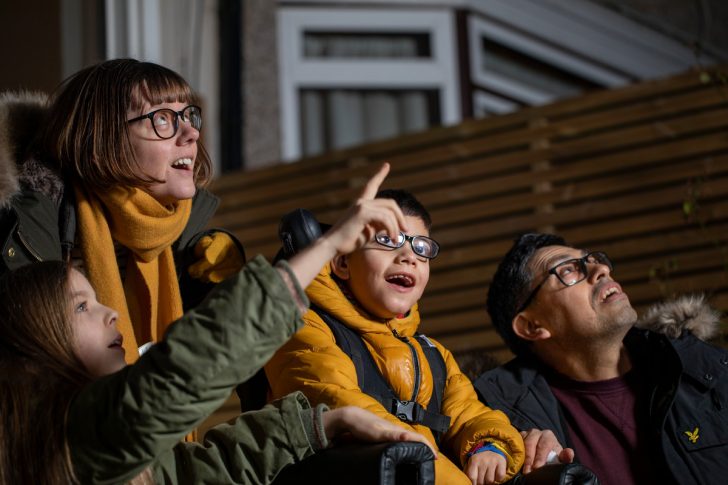 Family stargazing