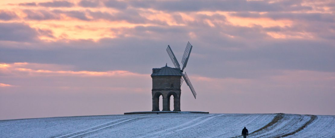 Chesterton Windmill in winter