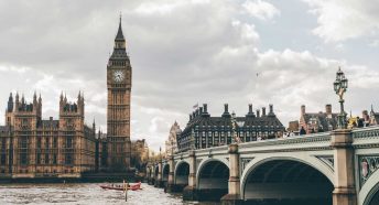 The Houses of Parliament and Westminster Bridge