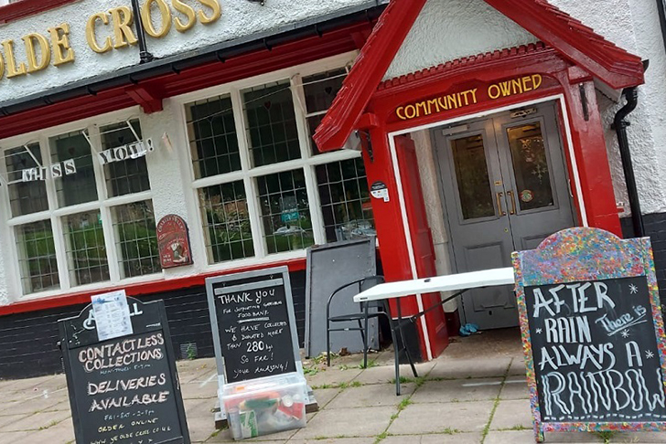 Ye Olde Cross Community-owned Pub in Ryton Village