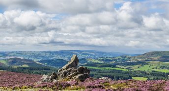 the view from the stiperstones in lancashire
