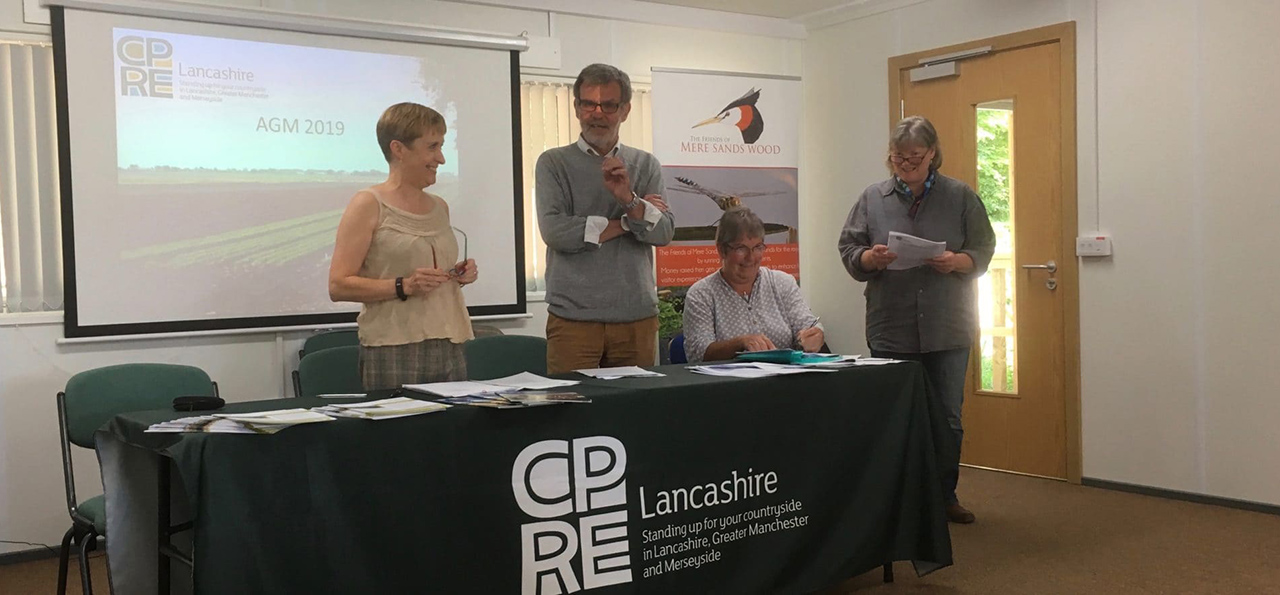 Debbie McConnell and team at CPRE Lancashire AGM