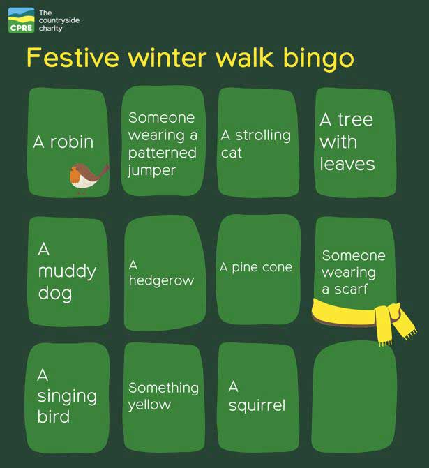 A green bingo card in a grid shape