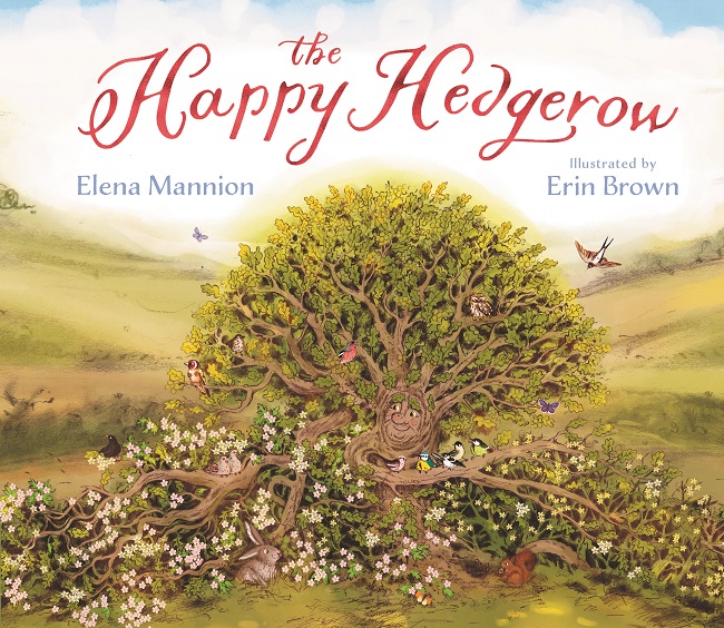 An illustrated book cover showing an oak tree and hedgerow