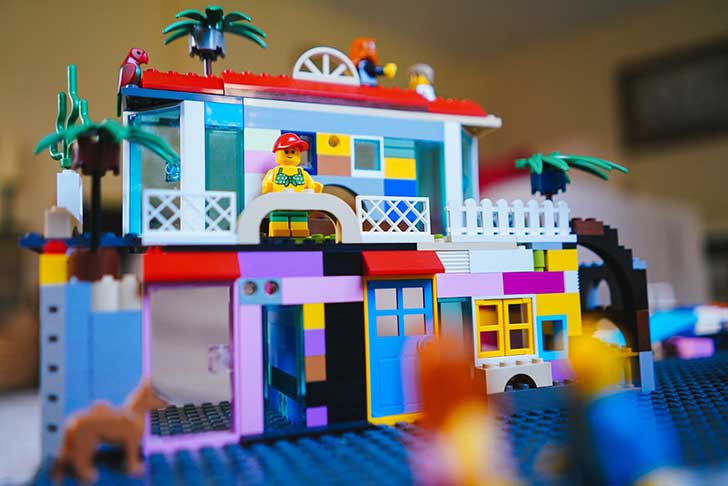 Colourful Lego house