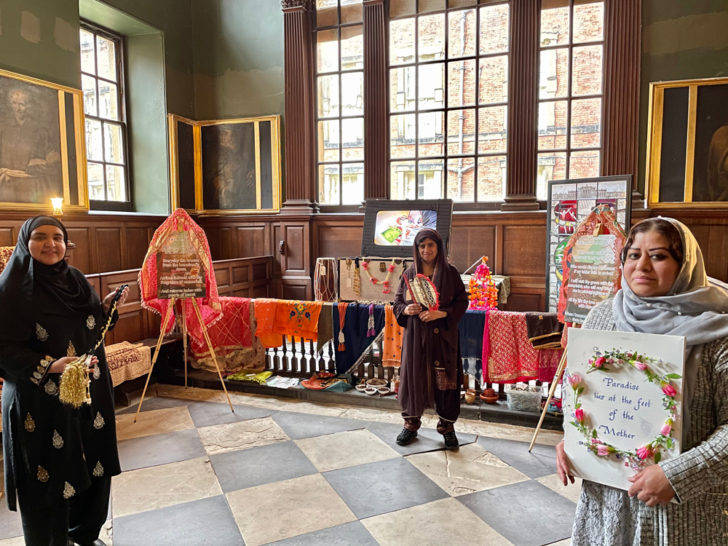 Mariam Shah, Zanib Rasool MBE and Shaheen Shah, participants in Wentworth’s exhibition The Suitcase 