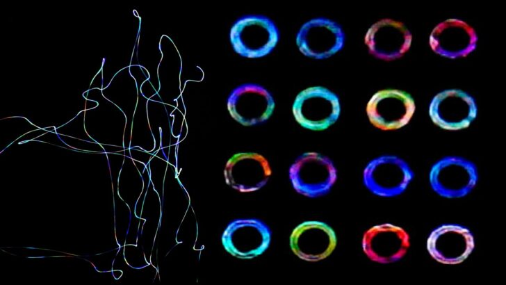 Long exposure photographs of Sirius showing a huge range of colours