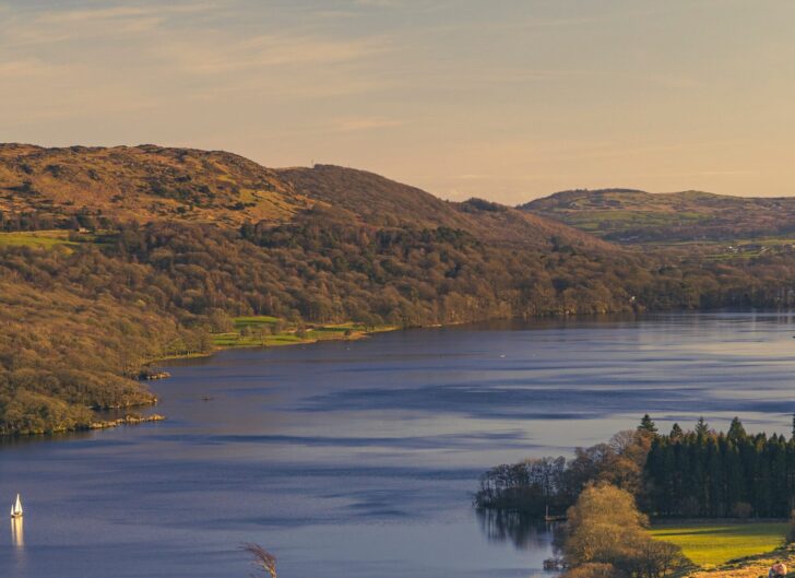 A view over Coniston Water in Cumbria
