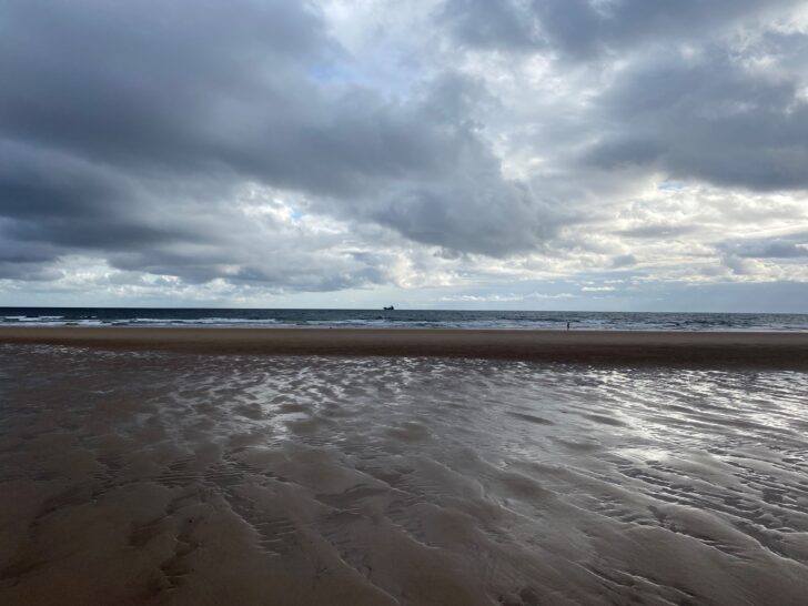 British seascape on cloudy day