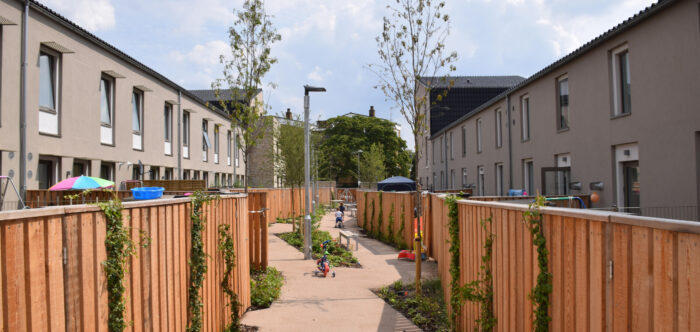 Passivhaus-standard social housing in Norwick