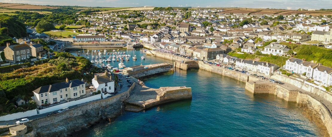 View of a harbour in Cornwall