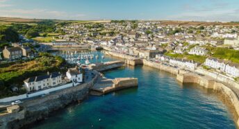 View of a harbour in Cornwall