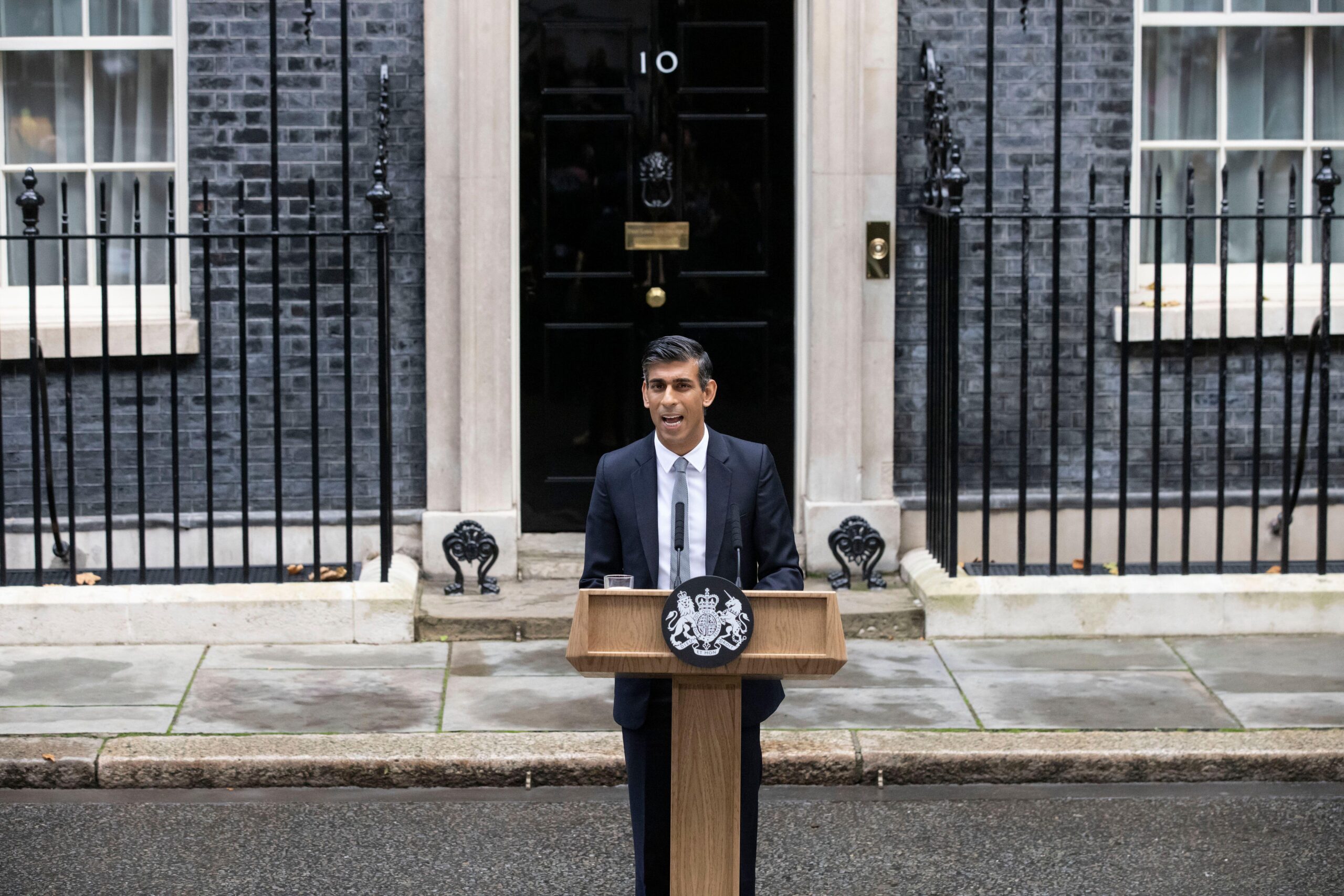 Rishi Sunak outside No 10 Downing Street