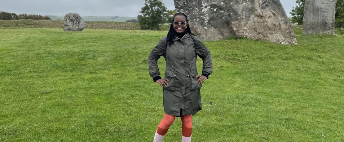 Photo of Annet at a stone circle