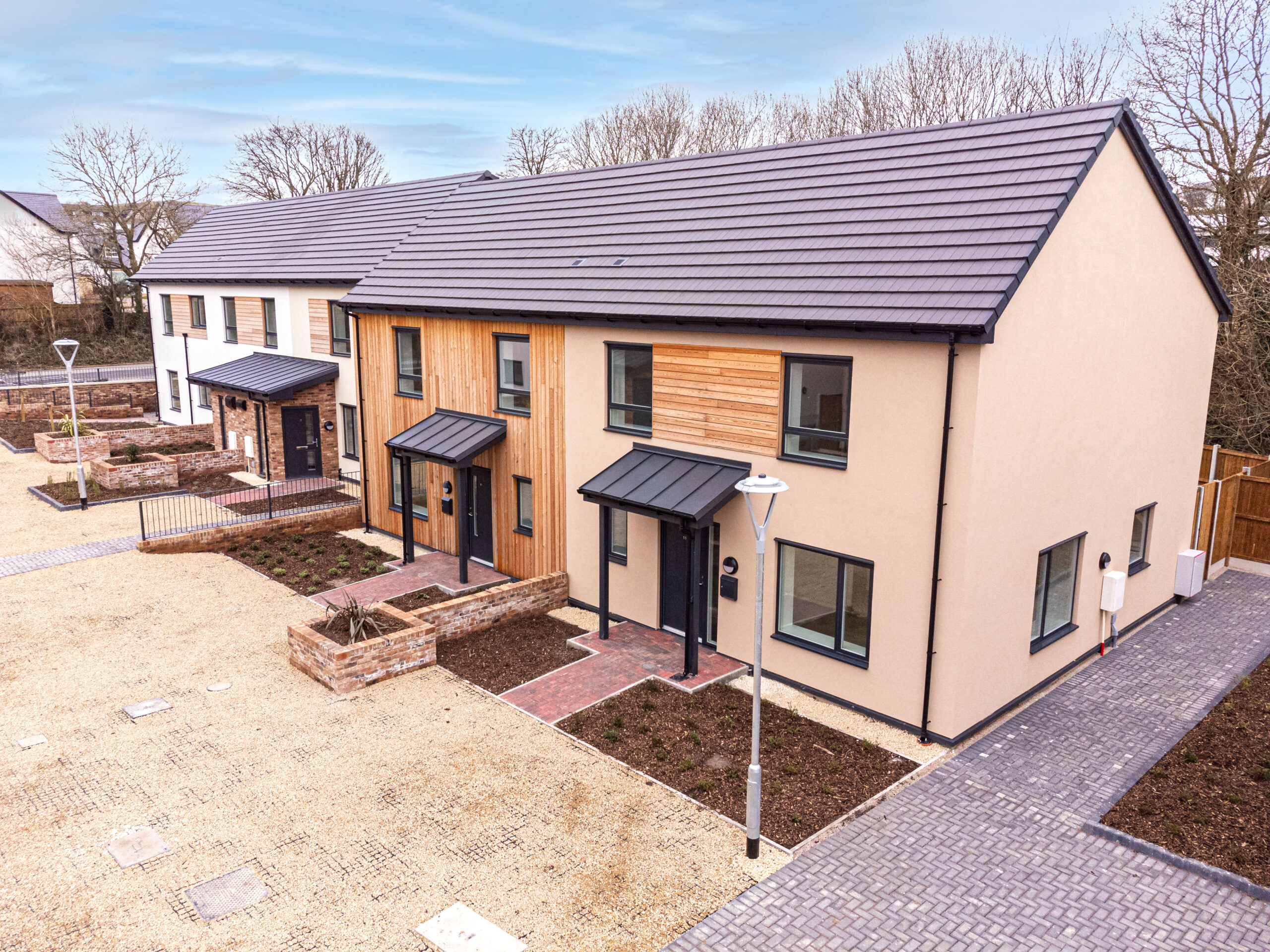 A new street with affordable Passivhausing