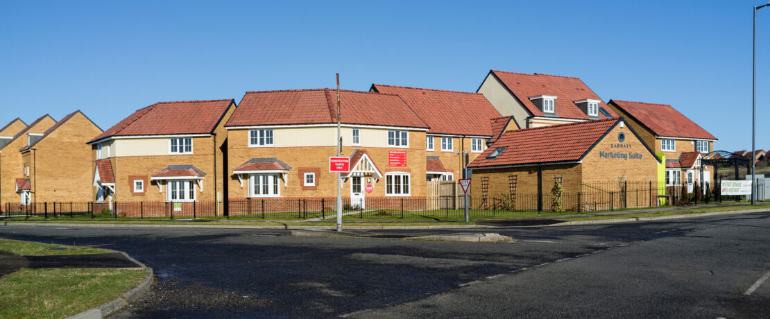 A Barratt housing development in Consett