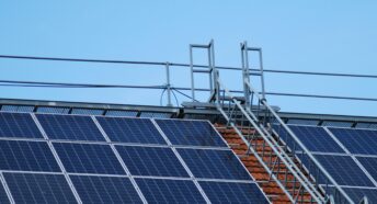 Solar panels on a roof