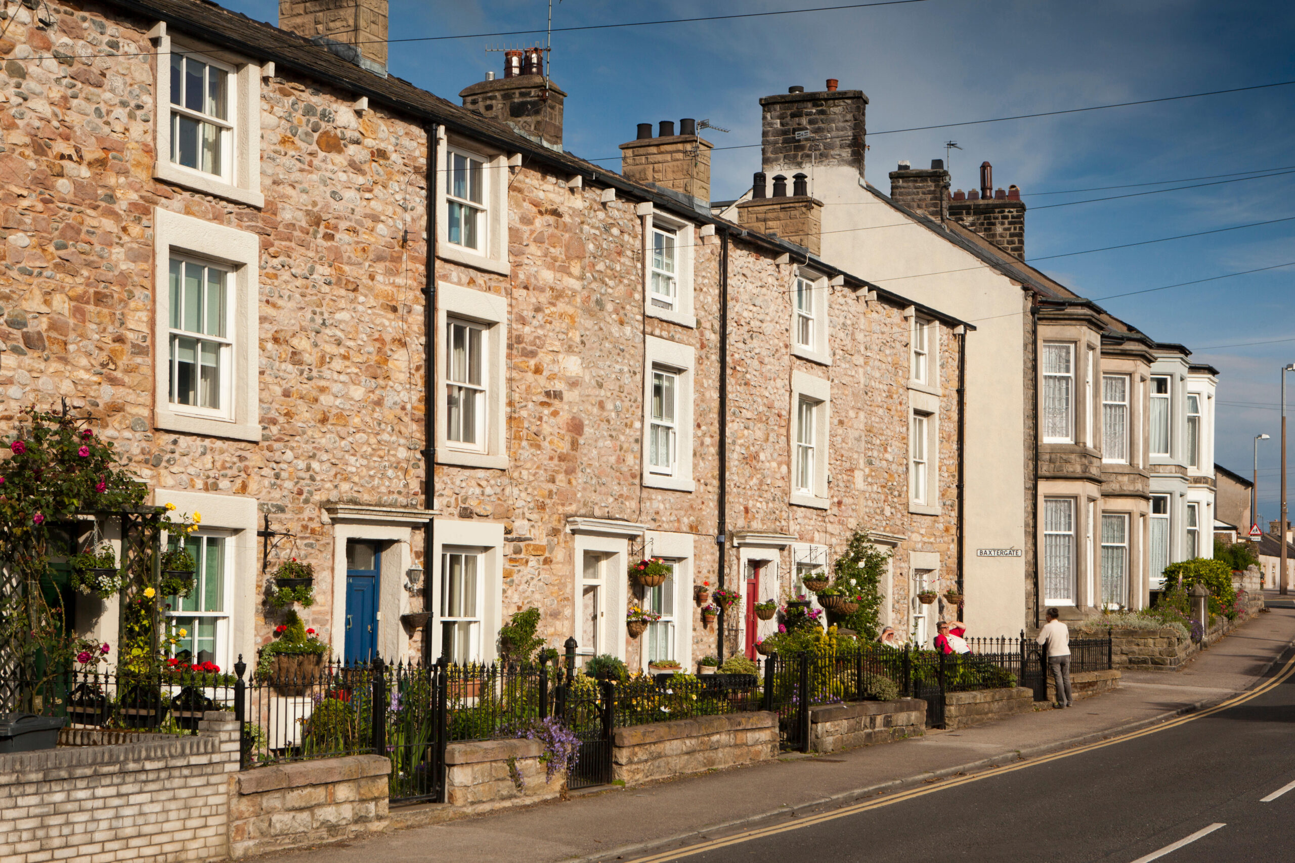Morecambe, Lord Street, old houses in conservation area