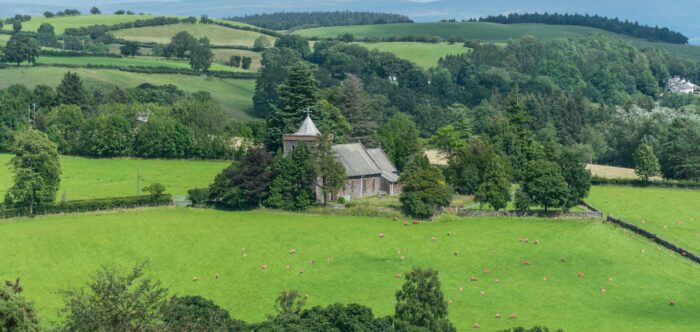 Lake District scenic countryside view