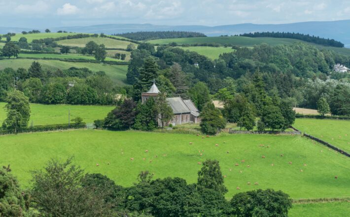 Lake District scenic countryside view