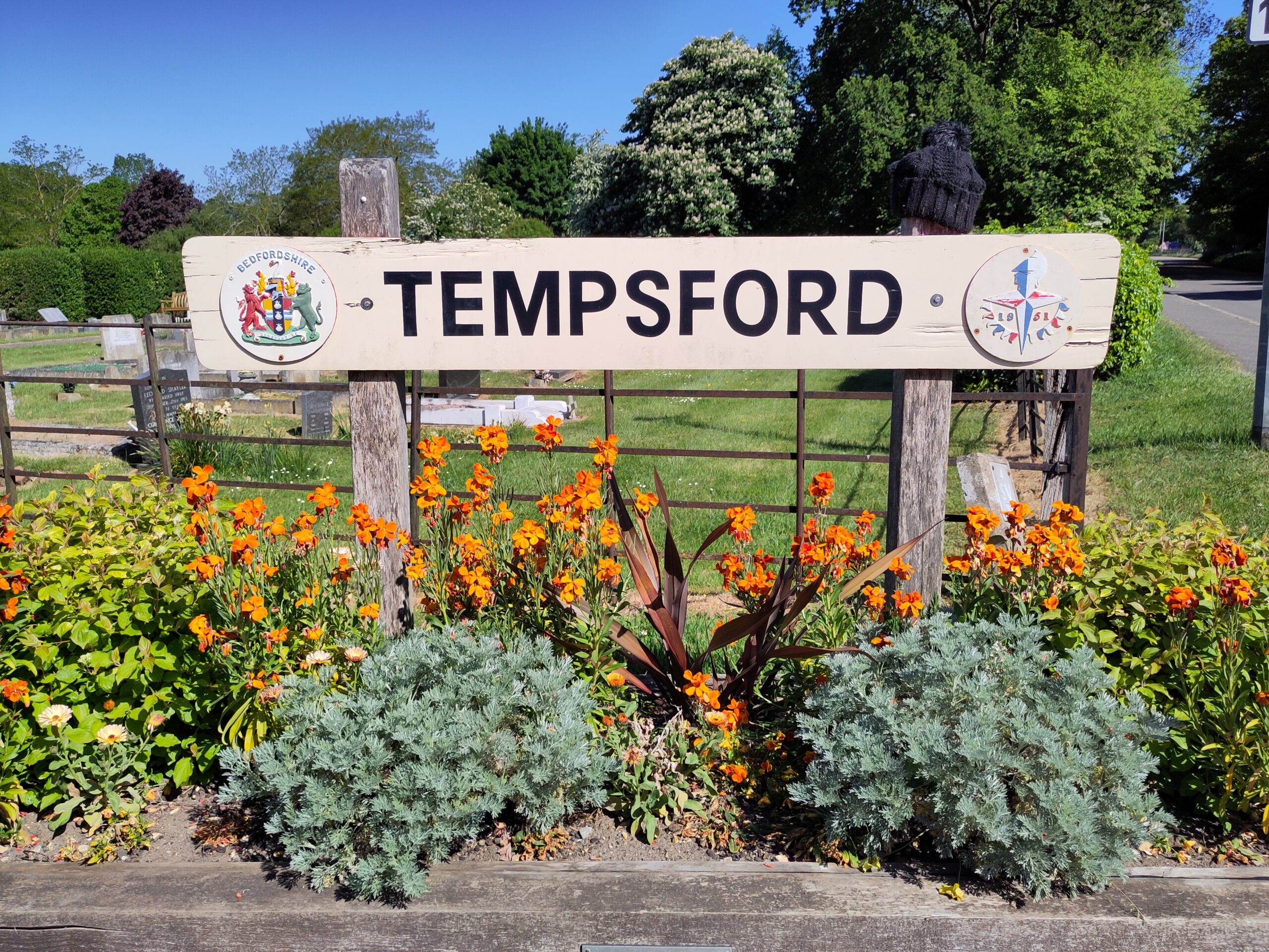 Tempsford village sign