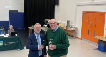 Tony Norman receiving the River Wye Preservation Award for 2025